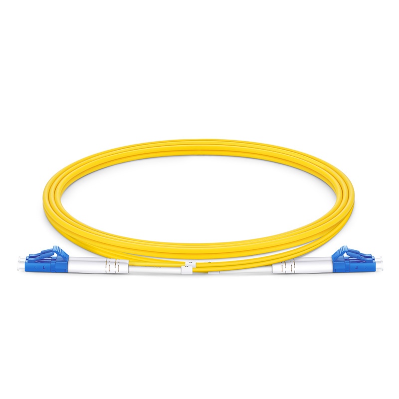LC UPC to LC UPC Simplex Single Mode 3MM Fiber Optic Patch Cable